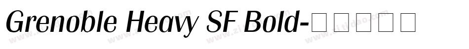 Grenoble Heavy SF Bold字体转换